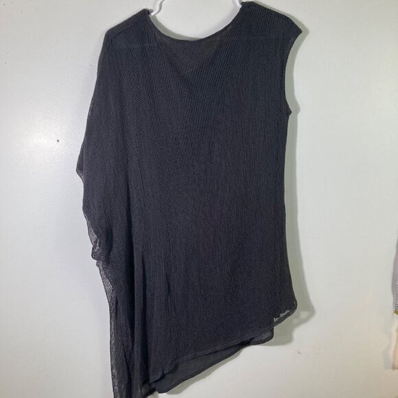 Womens Carol Young Undesigned Mojave Tunic Layered Steel Netting Gray OS NWT - Picture 2 of 10